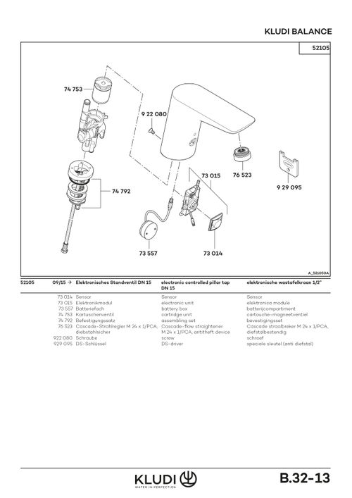 KLUDI-BALANCE-Elektronisches-Standventil-mit-Batterie-chrom-5210505 gallery number 2